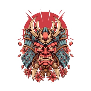 Oni Mask Samurai T-Shirt