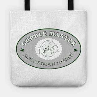 Two Cats Lineart Cuddling Cuddle Master Tote