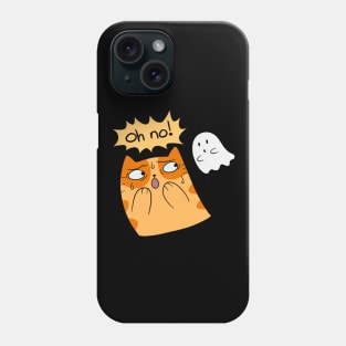 Oh no! Cat and Ghost Phone Case