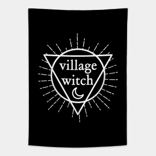 Village Witch - White Tapestry