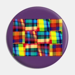 Mad Madras Pride Tartan Pin