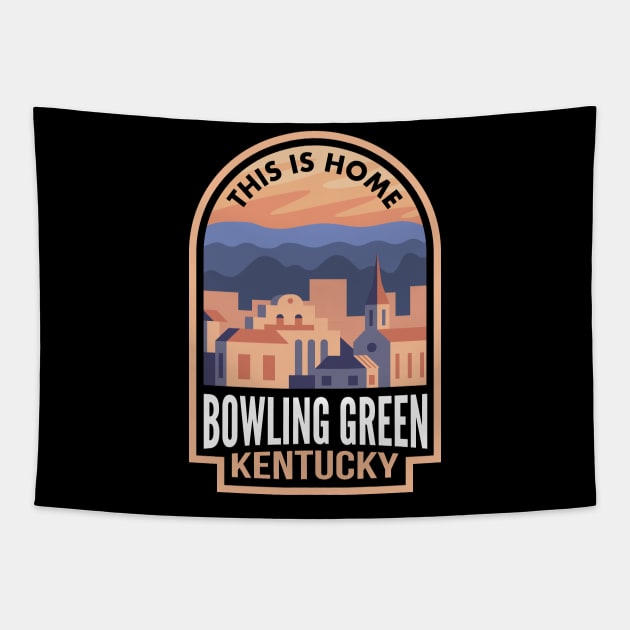 Downtown Bowling Green Kentucky This is Home Tapestry by HalpinDesign