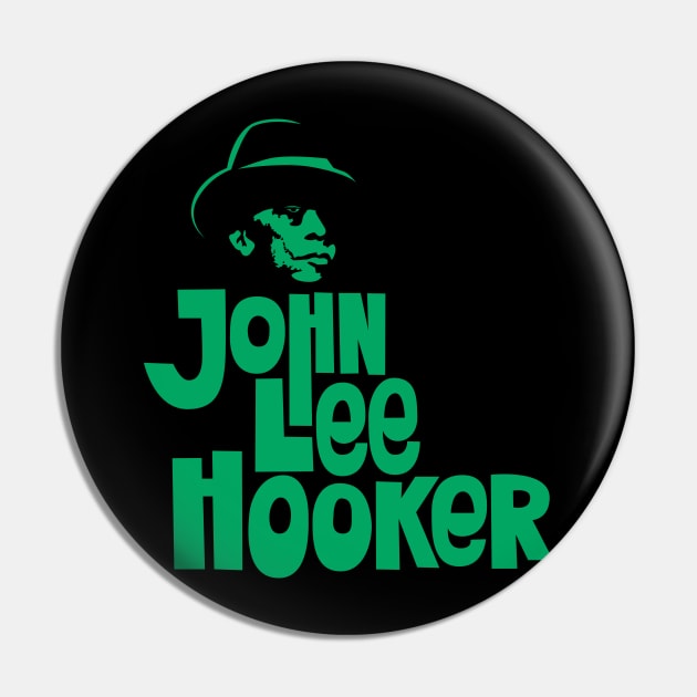 John Lee Hooker Handsketched Logo Shirt - Vintage Blues Style Pin by Boogosh