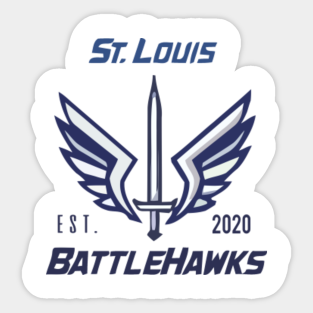Battlehawks Saint Louis Football Stickers Teepublic