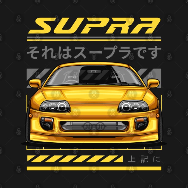 Supra MK4 JDM Legends (yellow canary) by Jiooji Project