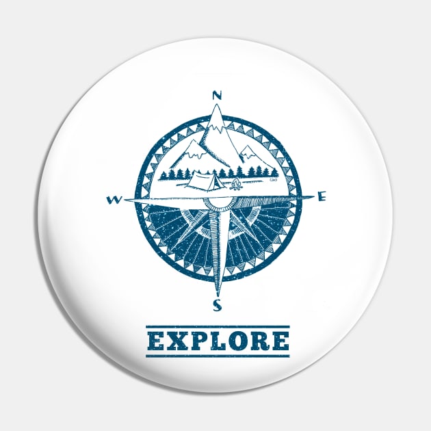 Explore Compass Pin by caroarai