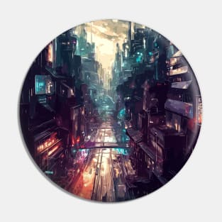 Futuristic japan cityscape Pin