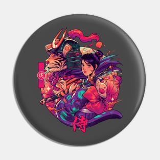 Samurai Tiger Pin