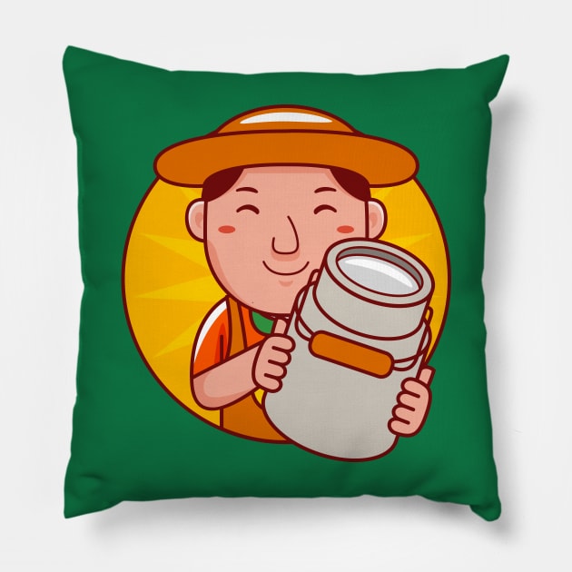 Farmer Man Pillow by MEDZ