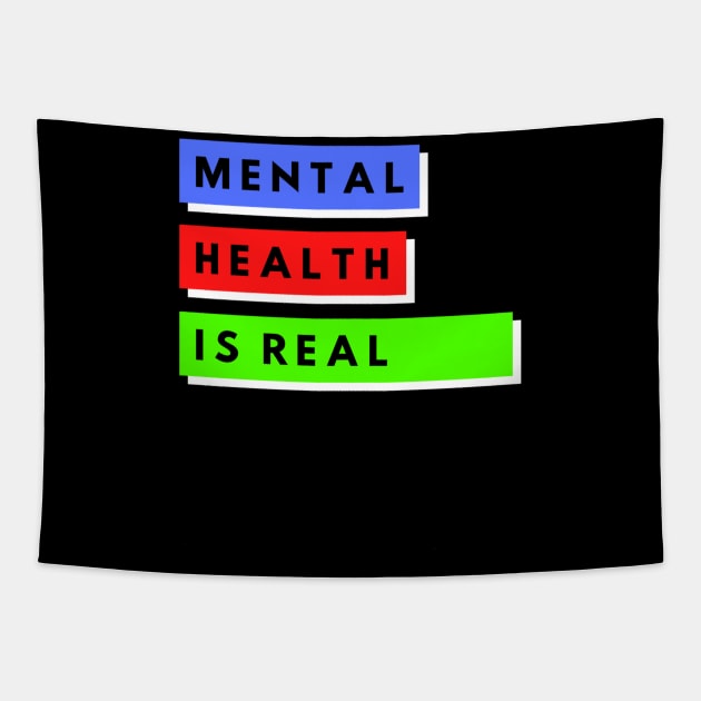 Mental Health Is Real Tapestry by The Hype Club