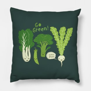 Go Green! Kawaii Cute Vegetables | Veggie Lover's Pillow