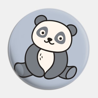 Cute Panda Bear Doodle Drawing Pin