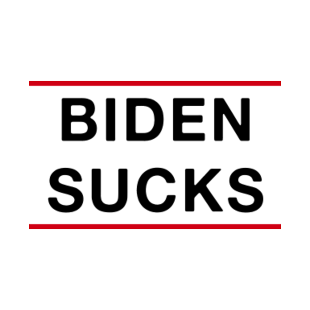 Disover Biden Sucks - Fuck Biden - T-Shirt