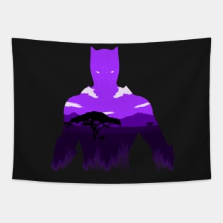 Purple Jungle King Tapestry