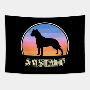 American Staffordshire Terrier Vintage Sunset Dog Tapestry