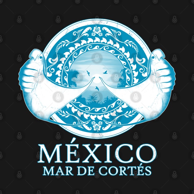 Manta Rays Mexico Sea of Cortez by NicGrayTees