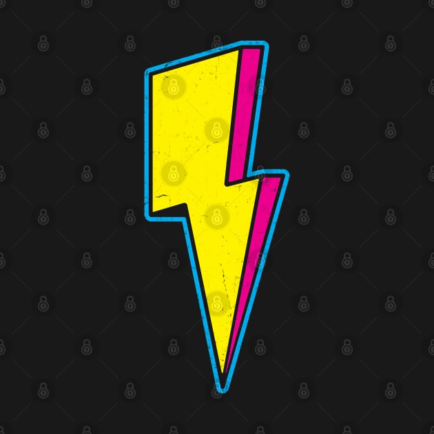 Retro 3D Lightning Bolt by Wasabi Snake