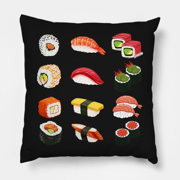 Sushi Feast Pillow by jeune98