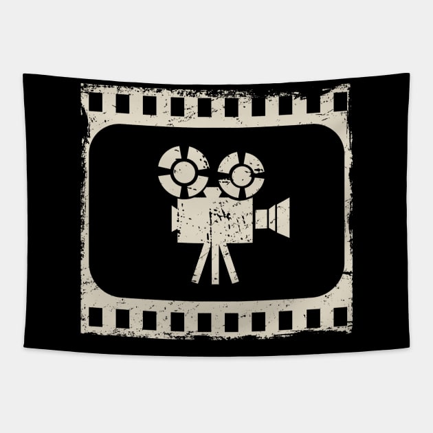 Retro Film Camera | Director Filmmaker Design Tapestry by MeatMan