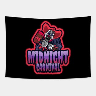 Midnight Carnival Killer Clown Tapestry