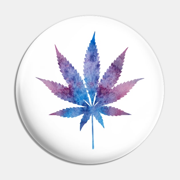 Cannabis leaf Pin by TheJollyMarten