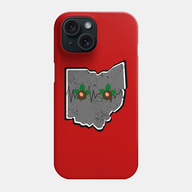 Heartbeat Buckeye Phone Case by Official Friends Fanatic