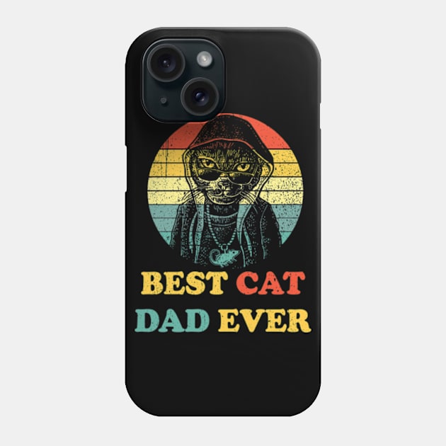 Best Cat Dad Ever Club 7 Phone Case by StuSpenceart