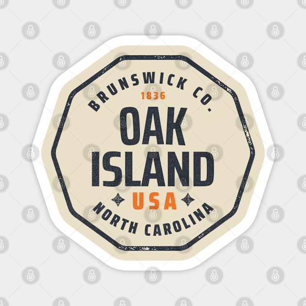 Oak Island, NC Summertime Vacationing Memories Magnet by Contentarama