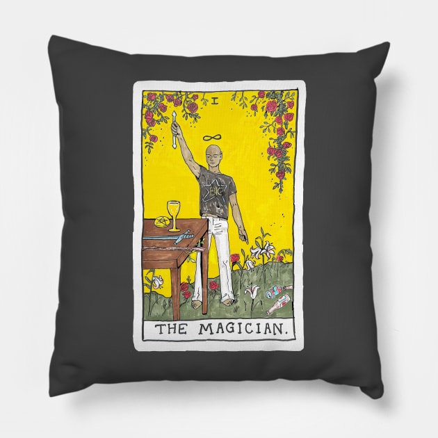 THE MAGICIAN! Pillow by Herndy