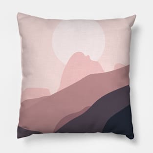 Pinky Dust Mountain Pillow