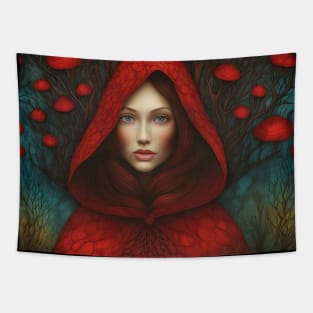 Mary Magdalene Red Riding Hood Tapestry