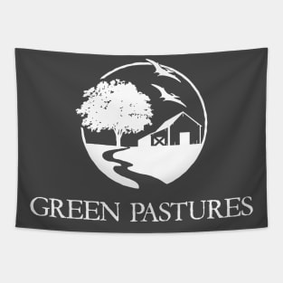 Green Pastures - Americana Meets Dinosaurs (light) Tapestry