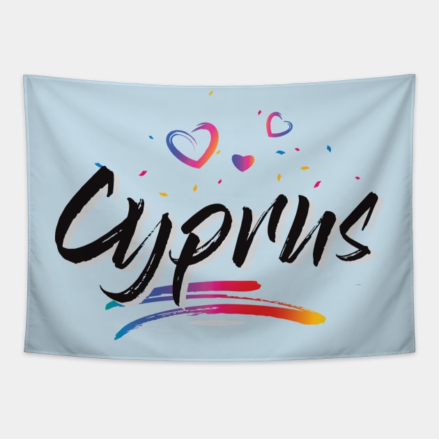 Cyprus Love Tapestry by Funky Aviation