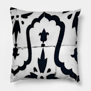 Mural marble pattern, Rajasthan, India Pillow