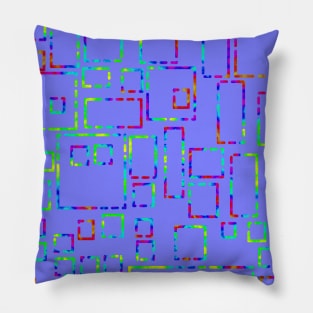 Rainbow Blocks on Blue Violet 5748 Pillow