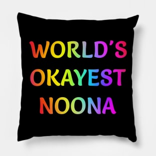World's Okayest Noona Pillow