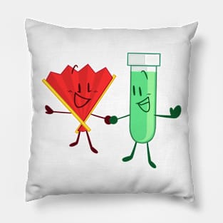 Fan and Test Tube (Inanimate Insanity) Pillow