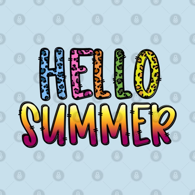 Hello Summer Cheetah design by YOYtees