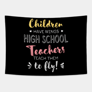 High School Teacher Gifts - Beautiful Wings Quote Tapestry