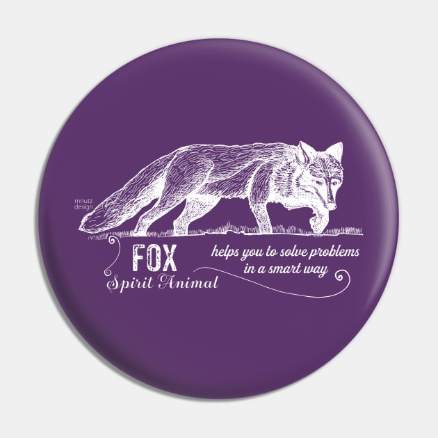 Spirit animal - Fox - white Pin by mnutz