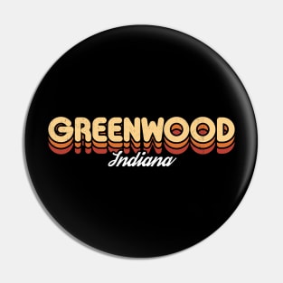 Retro Greenwood Indiana Pin