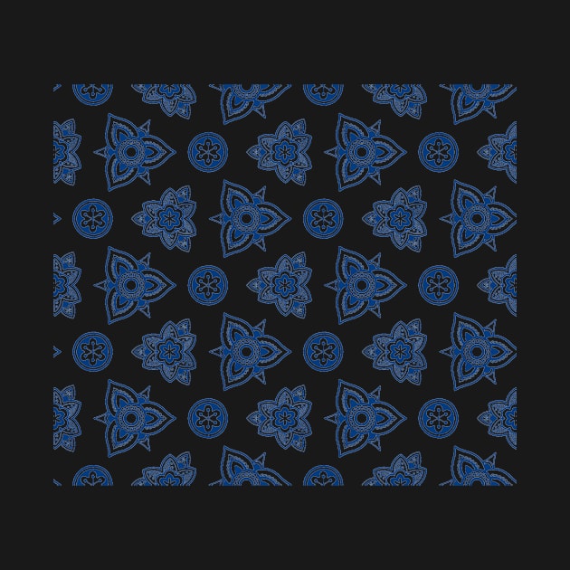 Blue Snowflakes by Mandala & Me