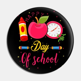 Colorful 100th Day Pin