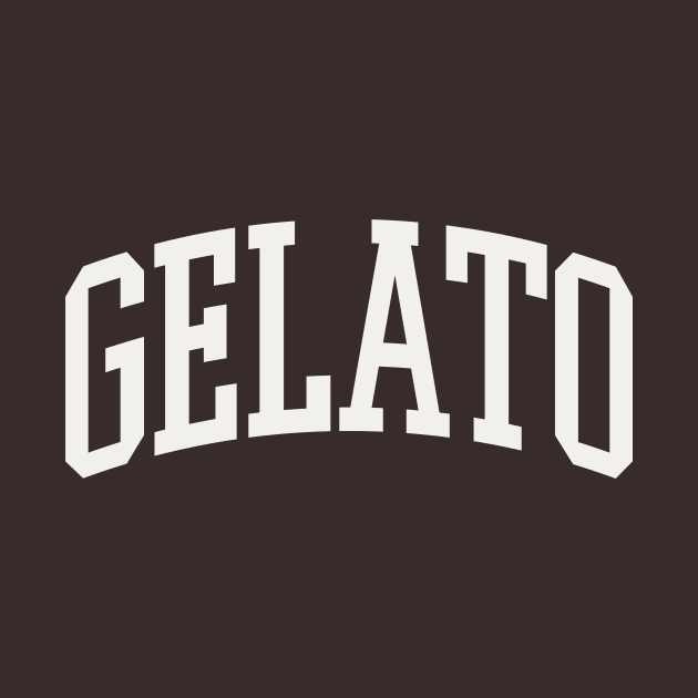 Gelato College Type Italian Food Gelato Lover by PodDesignShop