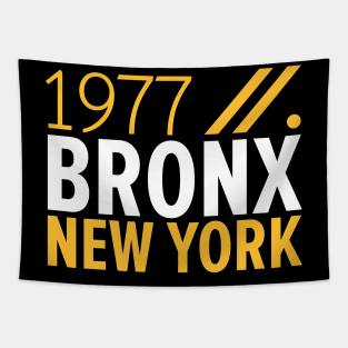 Bronx NY Birth Year Collection - Represent Your Roots 1977 in Style Tapestry