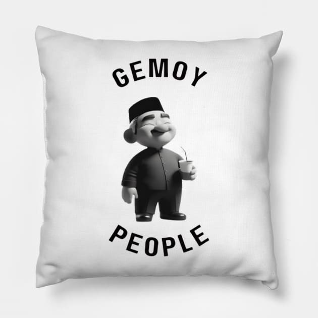 Gemoy People From Indonesia Pillow by Oowl Design