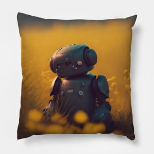 Sad Little Bot Pillow