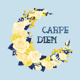 Full Bloom | Blue Carpe Diem T-Shirt