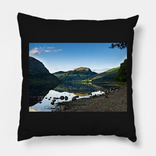 View on beautiful Loch Katrine, Scotland Pillow