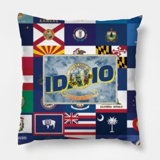 Idaho vintage style retro souvenir Pillow